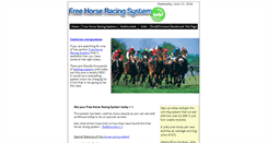 Desktop Screenshot of freehorse-racingsystems.co.uk