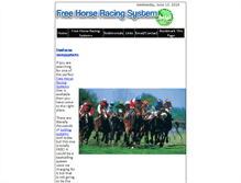 Tablet Screenshot of freehorse-racingsystems.co.uk